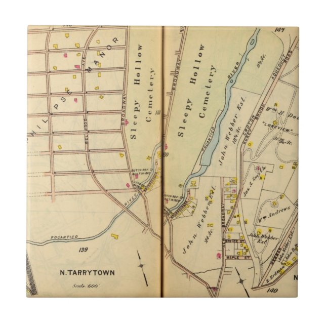 Sömnig fördjupningen, New York Kakelplatta (Framsidan)