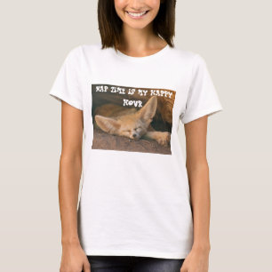 Sömnig Fox Lycklig-timme T Shirt