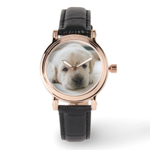 Sömnig Golden Labrador Puppy Armbandsur