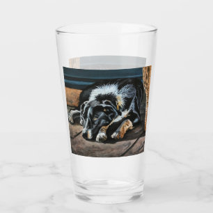 Sömnig Gräns Collie Glass Kopp