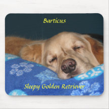 Sömnig guld- Retriever Mousepad