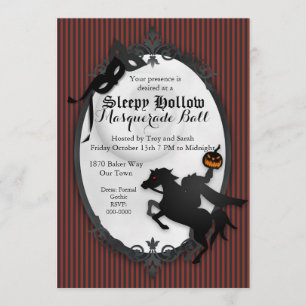 Sömnig Hallow Headless Horseman-inbjudan Inbjudningar