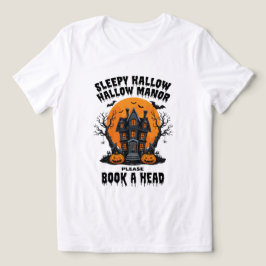 Sömnig Hallow Manor Haunted House Halloween T Shirt