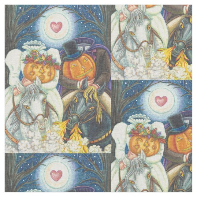SÖMNIG HALOW BRÖLLOP HALLOWEEN FABRIC Repeat Tyg (Närbild)