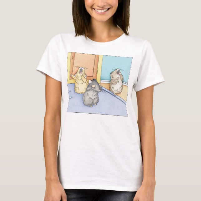 Sömnig Hamsters T Shirt (Framsida)