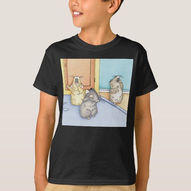 Sömnig Hamsters T Shirt (Framsida)