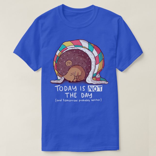 Sömnig Hedgehog T Shirt (Design framsida)