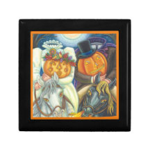 SÖMNIG HOLLOW BRÖLLOP, BRIDE / GROOM TILE GIFT BOX