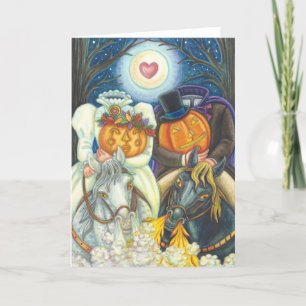 SÖMNIG HOLLOW BRÖLLOP HALLOWEEN GREETING CARD Blnk Kort