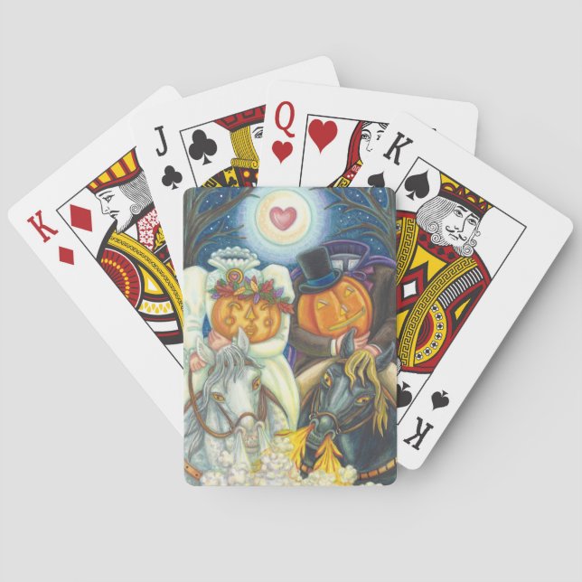 SÖMNIG HOLLOW BRÖLLOP, HALLOWEEN PLAYDS CARDS CASINOKORT (Baksidan)