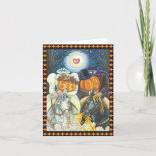 SÖMNIG HOLLOW BRÖLLOP, HEADLESS HORSEMAN CARD KORT
