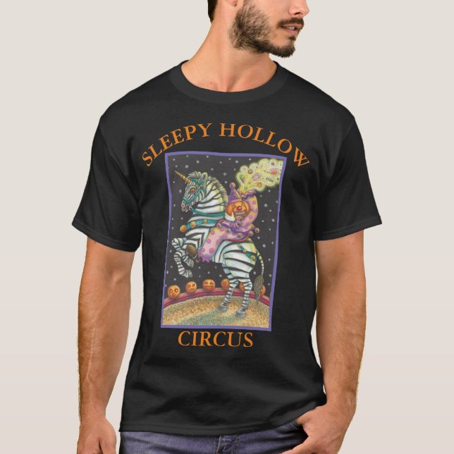 SÖMNIG HOLLOW CIRCUS CLOWN AND ZEBRA T SHIRT (Framsida)