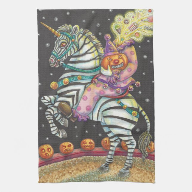 SÖMNIG HOLLOW CIRCUS CLOWN, ZEBRA KITCHEN TOWEL KÖKSHANDDUK (Vertikal)