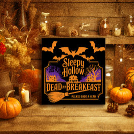 Sömnig Hollow Dead och Breakfast Halloween Poster