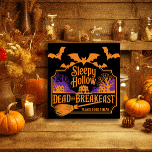 Sömnig Hollow Dead och Breakfast Halloween Poster