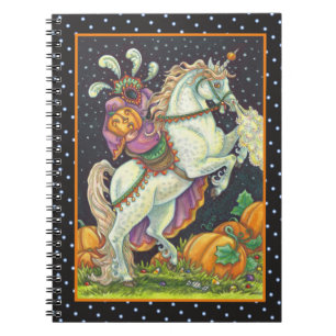 SÖMNIG HOLLOW HEADLESS HORSEWOMAN, HALLOWEEN ANTECKNINGSBOK