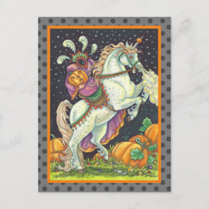 SÖMNIG HOLLOW HEADLESS HORSEWOMAN, HALLOWEEN VYKORT