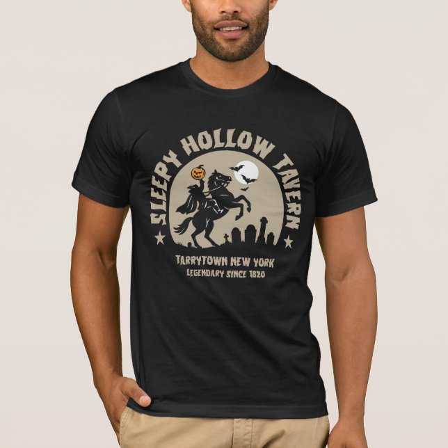 Sömnig Hollow Tavern T-Shirt Gravsten (Framsida)