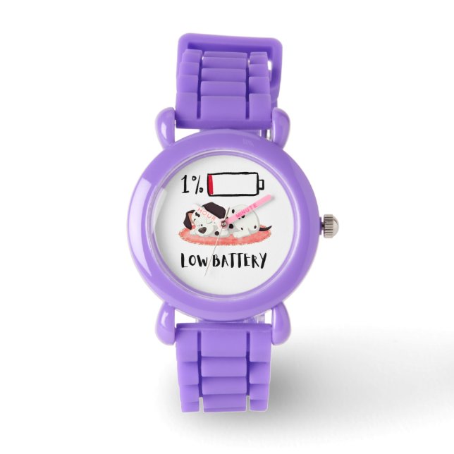 Sömnig Hund Design Armbandsur (Framsida)