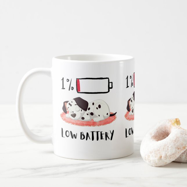 Sömnig Hund Design Kaffemugg (Med munk)