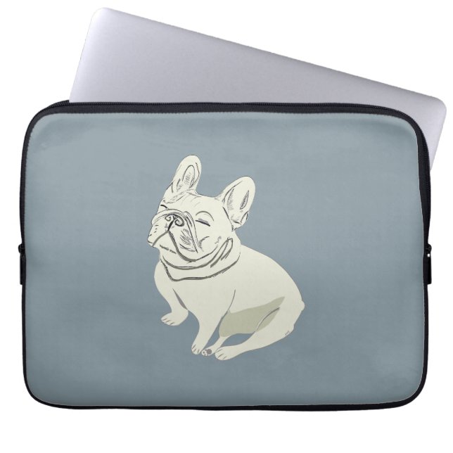 Sömnig hund laptop fodral (Framsidan)