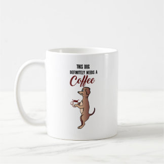Sömnig hund. Lustigt trött dogm. Rolig hund Kaffemugg