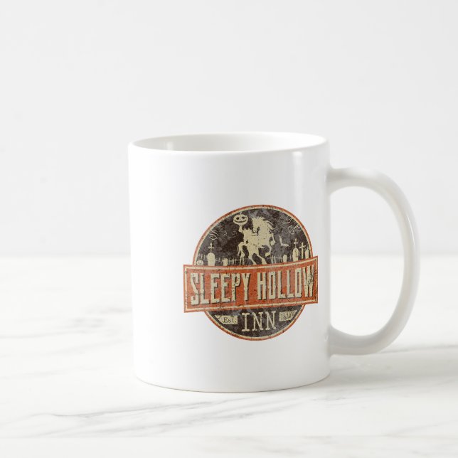 Sömnig ihålig Alloween Horseman Kaffemugg (Höger)