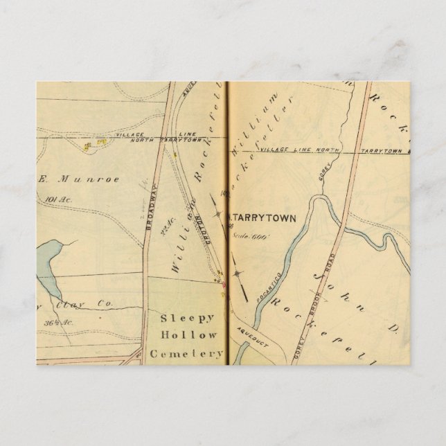 Sömnig ihålig, New York Vykort (Framsida)