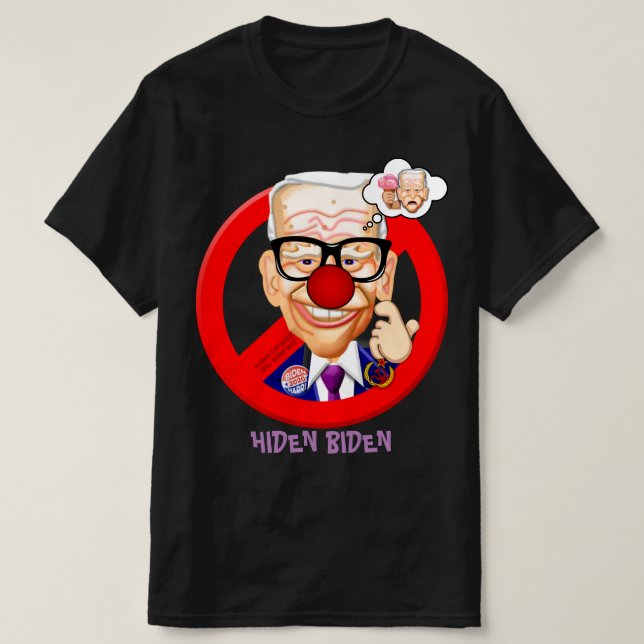 Sömnig Joe Biden - Bubbas Toon Tee's T-Shirt (Design framsida)