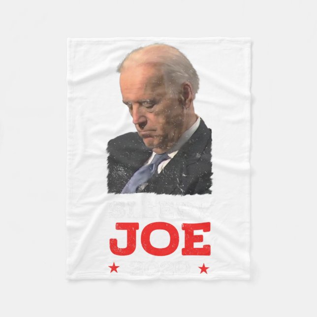 Sömnig Joe - Funny Joe Biden Politiska valet Fleecefilt (Framsidan)