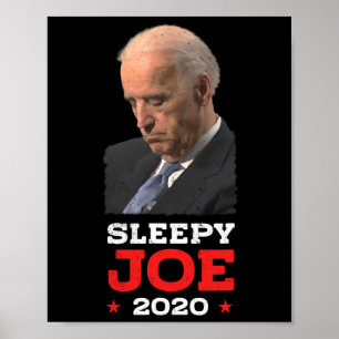 Sömnig Joe - Funny Joe Biden Politiska valet Poster