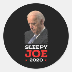 Sömnig Joe - Funny Joe Biden Politiska valet Runt Klistermärke
