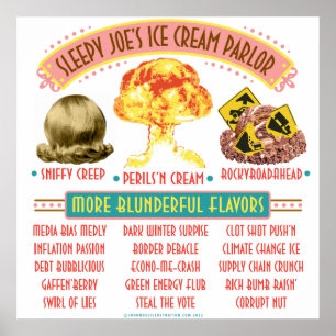 Sömnig Joe's Ice Cream Parlor Poster