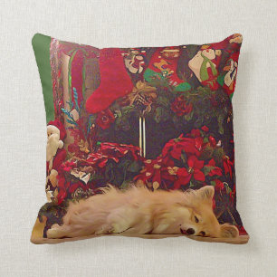 Sömnig julCorgi Kudde