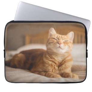 Sömnig katt för Getty bilder Laptop Sleeve