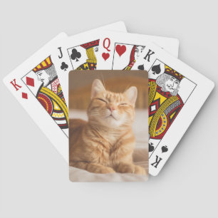 Sömnig katt för Getty bilder Spel Kort