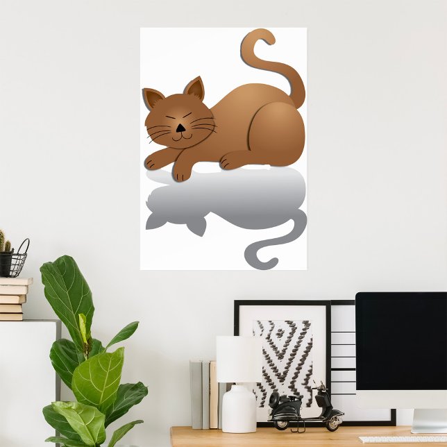 Sömnig Katt Poster (Skapare uppladdad)