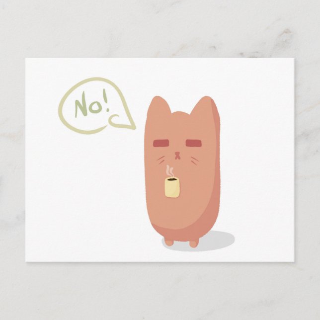 Sömnig Katt Vykort (Framsida)