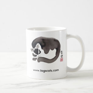 Sömnig kattmugg kaffemugg