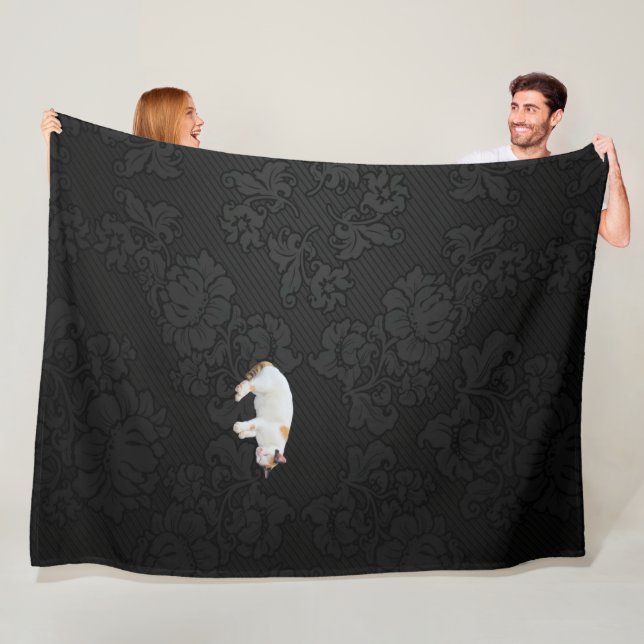 Sömnig Kattunge Fleecefilt (På plats)