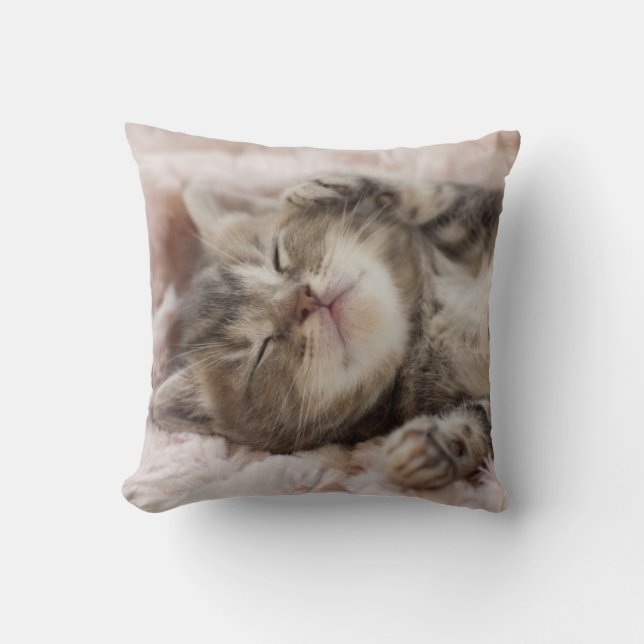 Sömnig kattunge kudde (Framsida)