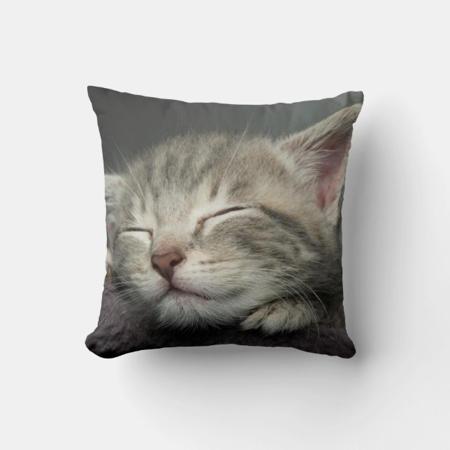 Sömnig kattunge kudde (Framsida)