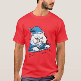 Sömnig kattvän t shirt