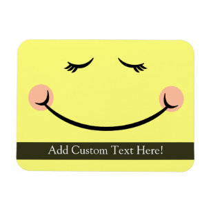 Sömnig Kawaii Lycklig Ansikte Magnet