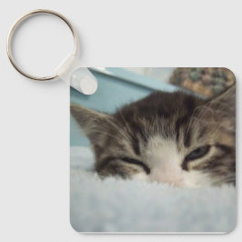 Sömnig Keeno Aluminium Square Keychain Nyckelring