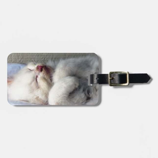Sömnig Kitten Bagagebricka (Horisontell Framsida)