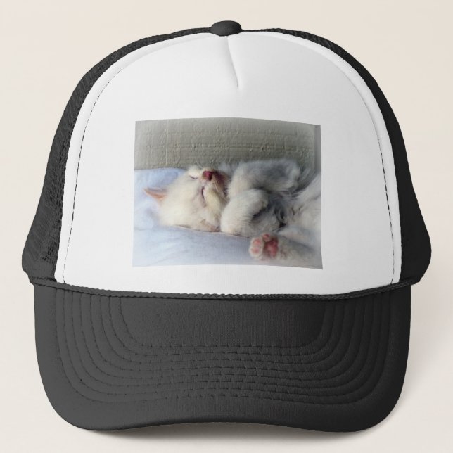 Sömnig Kitten Truckerkeps (Framsida)