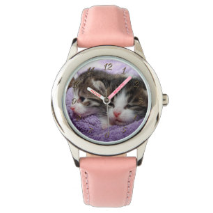 Sömnig kittens armbandsur