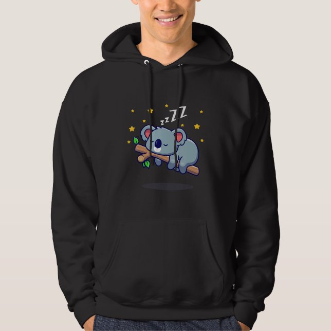 Sömnig Koala Sleeping Hoodie (Framsida)