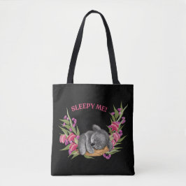 Sömnig Koala Tote Bag - Mysigt- och Cute Design" Tygkasse